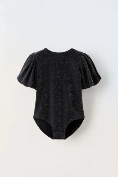 Kız Çocuk Işıltılı Bodysuit