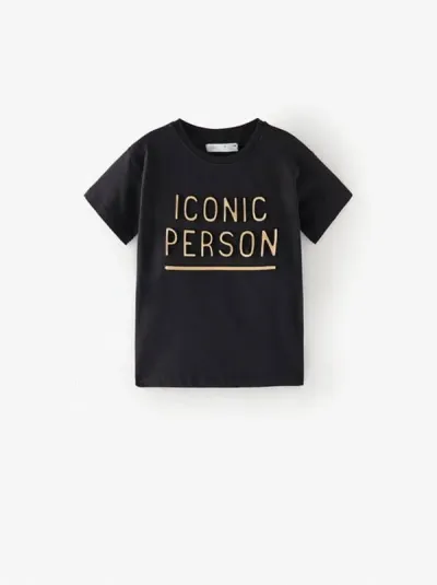 Kız Çocuk Kabartma Baskılı T-Shirt