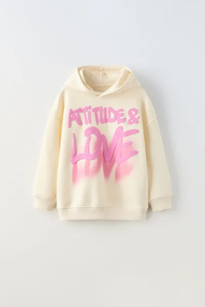 Kız Çocuk Kapüşonlu Sweatshirt