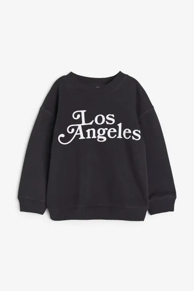 Kız Çocuk LA Baskılı Sweatshirt