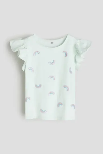 Kız Çocuk Pullu T-Shirt