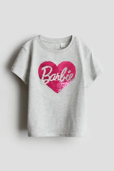 Kız Çocuk Pullu T-Shirt