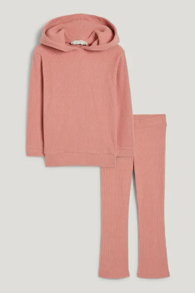 Kız Çocuk Sweatshirt Tayt Takım