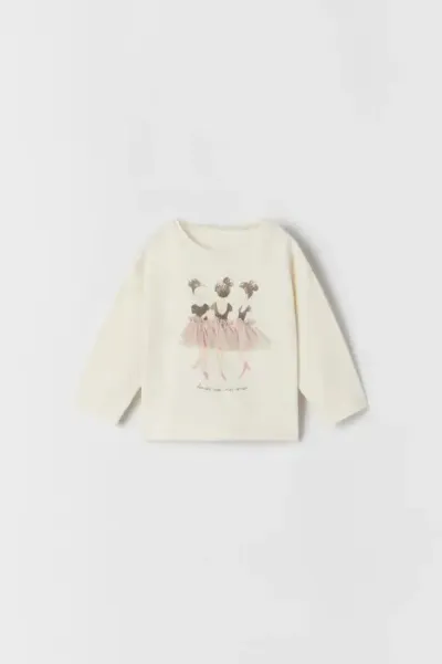 Kız Bebek Tül Etek Detaylı T-Shirt