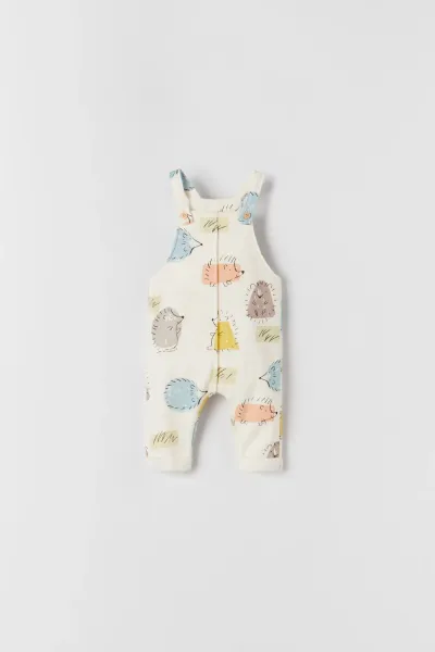 Unisex Desenli Salopet