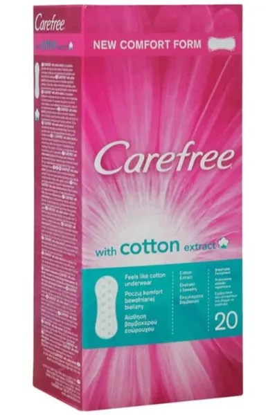 Carefree Cotton Extract Hijyenik Ped 20'li