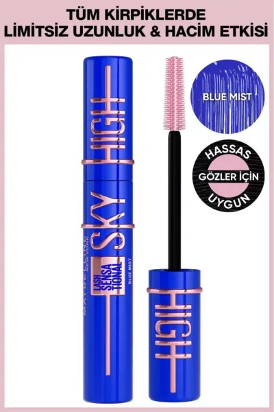 Maybelline New York Lash Sensational Sky High Blue Mist Maskara — Mavi