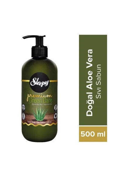 Sleepy Premium Green Care Doğal Aloe Vera Sıvı Sabun 500 Ml