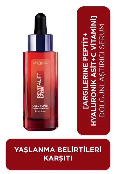 L'Oréal Paris Revitalift Lazer Yaşlanma Belirtileri Karşıtı Üçlü Peptit Bakım Serumu 30 ml