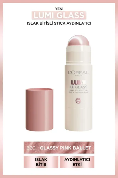 L'Oréal Paris Lumi Glass Islak Bitişli Stick Aydınlatıcı - 620 Glassy Pink Ballet
