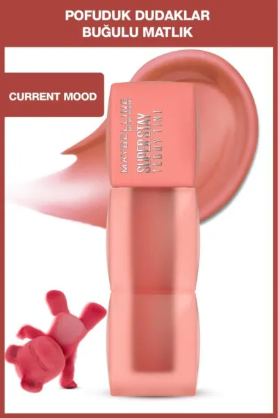 Maybelline Super Stay Teddy Tint Uzun Süre Kalıcı Likit Mat Tint 10 Current Mood