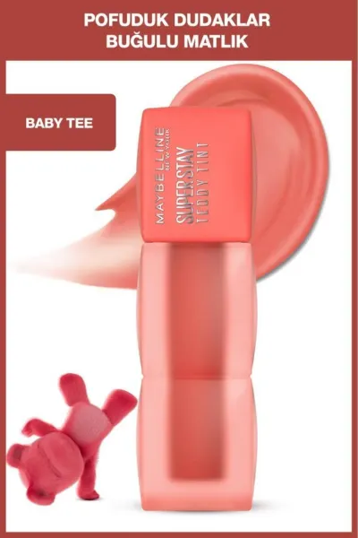 Maybelline Super Stay Teddy Tint Uzun Süre Kalıcı Likit Mat Tint 25 Baby Tee