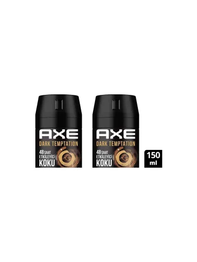 Axe erkek Deodorant Sprey Dark Temptation 150 ml 8690637981494 (2 Adet)