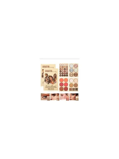 BBeauty Uratm Göz Farı Highlighter Allık Kontür Pudra Bronzer Içeren 49 'lu Kitap Model Makyaj Paleti