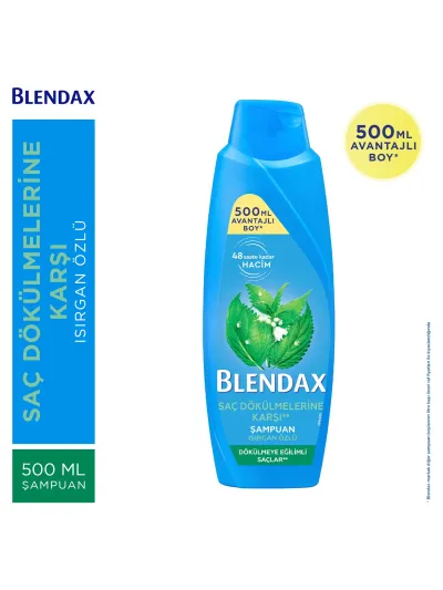 Blendax Isırgan Özlü Şampuan 500 ml Dökülmeye Eğilimli Saçlar İçin
