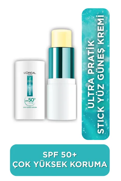 L'Oréal Paris Bright Reveal Spf 50+ Ultra Koruyucu Ultra Pratik Stick Yüz Güneş Kremi 9 ml