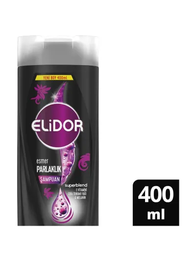 Elidor Superblend Saç Bakım Şampuanı Esmer Parlaklık E Vitamini Chia Tohumu Yağı Melanin 400 ml