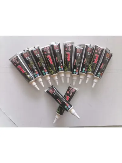Enhavalı Hint Kınası 12 Adet Birden Siyah Renk Desen Hediyeli