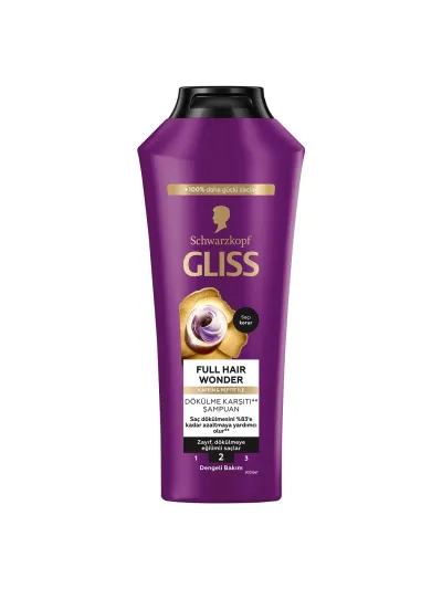 Gliss Full Hair Wonder Kafein & Peptit Saç Dökülme Karşıtı Şampuan 400 ml Dökümeye Eğilimli Saçlar