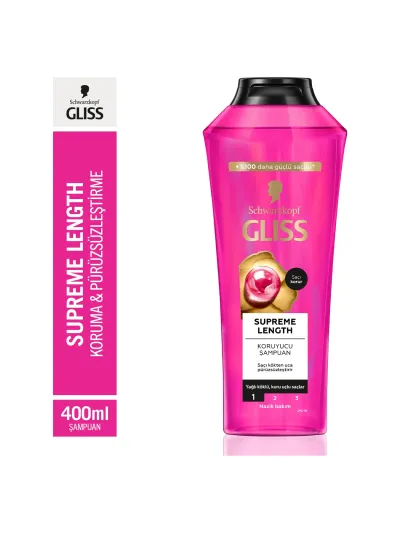 Gliss Schwarzkopf Koruyucu Şampuan 400 ml Besleyici Etki ile Tüm Saçlar İçin Özel Formül