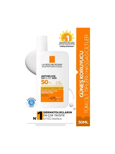 Leap La Roche-Posay Anthelios Uvmune 400 Spf 50+ Güneş Kremi 50 ml - Tüm Cilt Tipleri Için