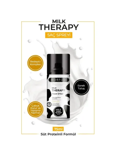 Morfose 75 ml Milk Therapy Saç Spreyi Çabuk Kuru ve Yapışma Yapmayan Besleyici Özellikli