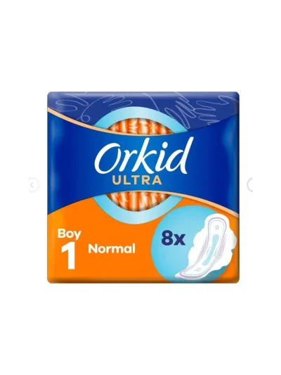 Orkid Ultra Extra Normal Tekli Paket No: 1 8'li 8001841114767