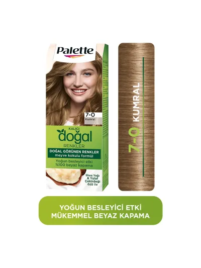 Palette Kalıcı Doğal Renkler 7-0 Kumral Shea Yağı Saç Boyası