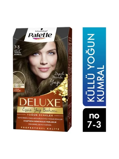 Palette Deluxe Eşsiz Yağ Bakımı Saç Boyası Küllü Yoğun Kumral 7-3 6281031271551 Sa