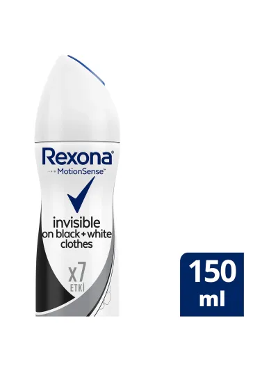 Rexona Anti-Perspirant Sprey Deodorant Kadın Invisible Black White Ter Kokusuna Karşı 150 ML
