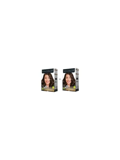 Sea Color 2x2 Tüp Krem Saç Boyası Seti Açık Kestane No:5.4