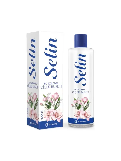 Selin Çiçek Buketi Kolonyası 400 ml 80 Derece Beyaz Zambak Kokusuyla Dökme Plastik Ambalajda
