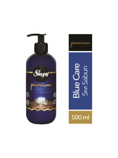 Sleepy Premium Blue Care Sıvı Sabun 500 ml Doğal Lotus Çiçeği Kokusuyla Özel Bakım