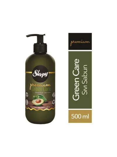 Sleepy Premium Green Care Doğal Avokado ve Aloe Vera Sıvı Sabun 500 ml Yumuşatıcı Özellikli