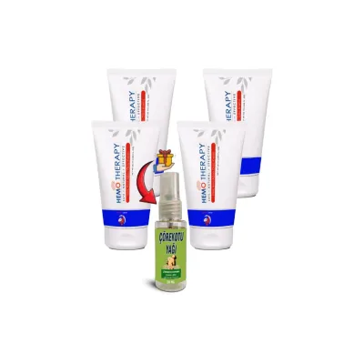 Hemo Therapy İskoç Karaağaç Özlü Bakım Kremi 50 ml + Çörekotu Yağı 30 ml x4