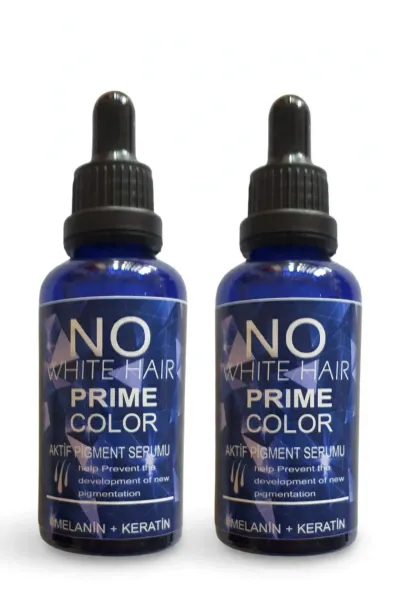 No White Hair Prime Color Melanin + Keratin Saç Serumu 2'li