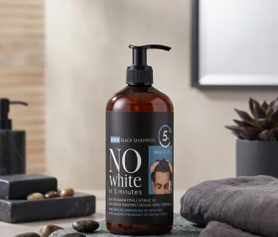 No White Man Black Shampoo Erkek Siyah Saç Bakım Şampuanı 500 ml