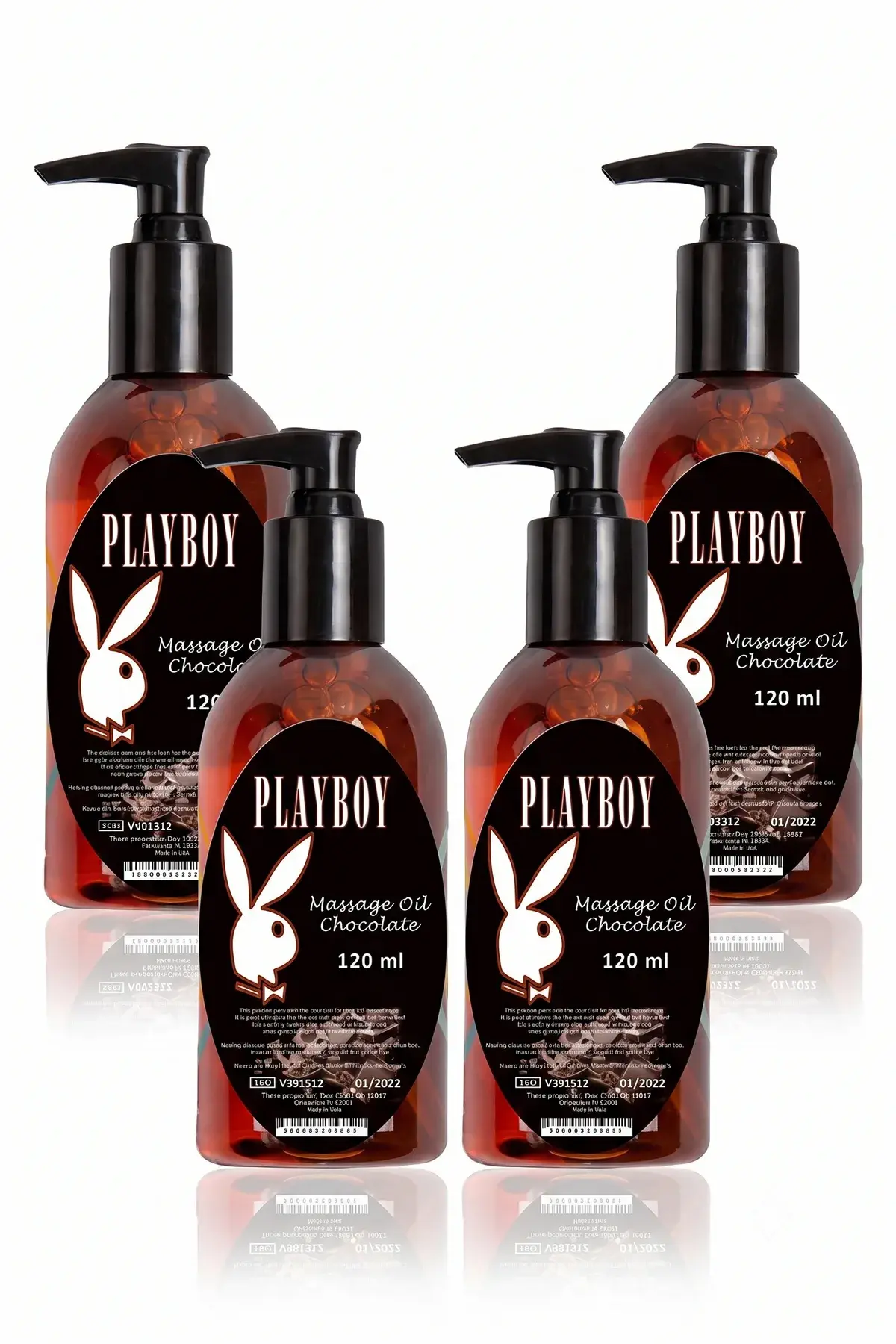 Chocolate Massage Oil Çikolata Aromalı Masaj Yağı 120 ml Vücut Masaj Bakım Yağı x4