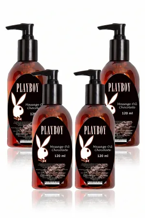 Chocolate Massage Oil Çikolata Aromalı Masaj Yağı 120 ml Vücut Masaj Bakım Yağı x4