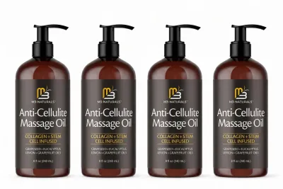 M3 Naturals Kolajen İçerikli Vücut Bakım ve Masaj Yağı 240 ml x4