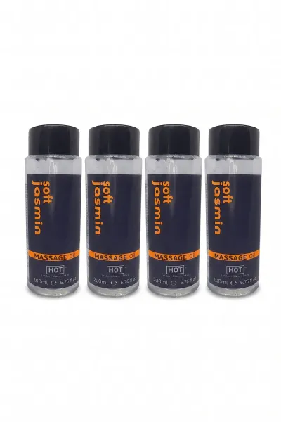 Soft Jasmin Yasemin Kokulu Masaj Yağı 200 ml x4