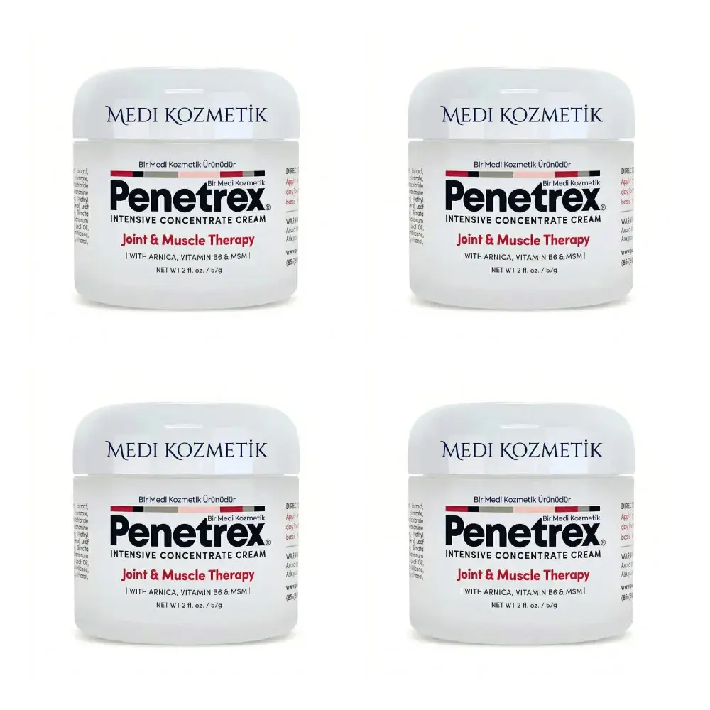 Penetrex Cilt Bakım Kremi 57 gr Arnica Vitamin B6 MSM İçeren Kozmetik Bakım Ürünü x4
