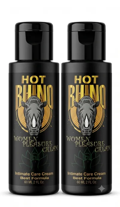 HOT RHINO Women's Pleasure Cream 60 ml Kadın Bölgesel Bakım Kremi 2 Adet