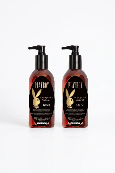 Playboy Natural Vücut Masaj Yağı 120 ml 2'li Paket