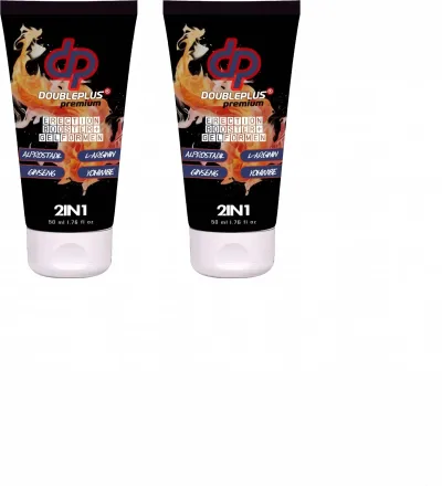 DoublePlus Premium Erkek Masaj Kremi 50 ml 2'li Paket