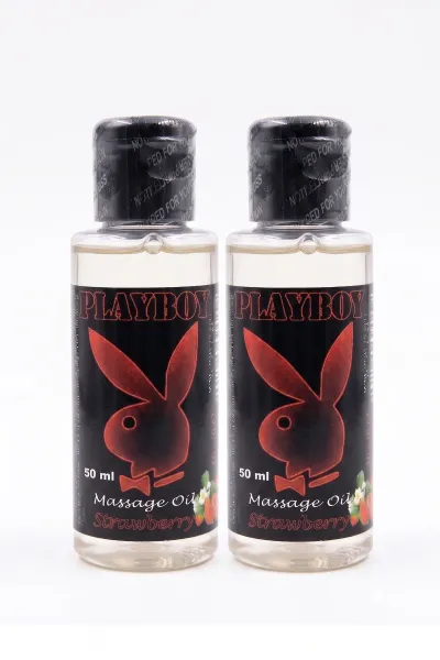 Playboy Çilek Aromalı Vücut Masaj Yağı 50 ml x2