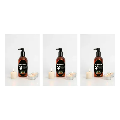Playboy Çilek Aromalı Vücut Masaj Yağı 120 ml x 3