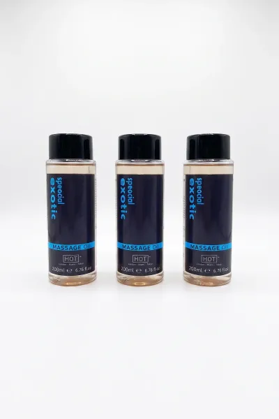 Special Exotic Masaj Yağı 200 ml Vücut Bakım Yağı 3'lü Paket