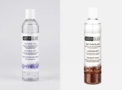Water Glide Su Bazlı Kayganlaştırıcı Jel Seti Natural Feel ve Chocolate 2 x 400 ml