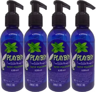 Playboy Mint Pleasure Nane Aromalı Masaj Yağı 120 ml x4